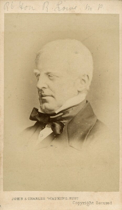 Robert lowe, 1st viscount sherbrooke npg ax8528
