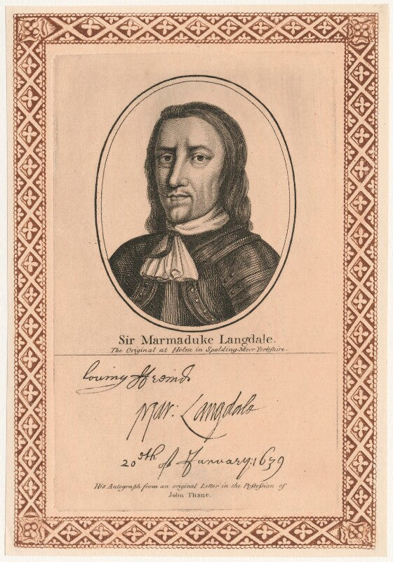 Marmaduke langdale, 1st baron langdale of holme npg d29431
