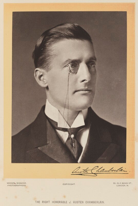 Sir (joseph) austen chamberlain npg ax16111