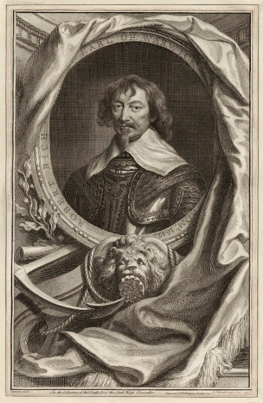 Robert rich, 2nd earl of warwick npg d26534