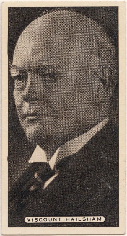 Douglas mcgarel hogg, 1st viscount hailsham npg d49102