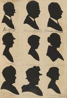 E.M. Solomon; G. M. Atkins; John Davey; E.M. Thomasset; James Hall; Sylvia (Essex) Barter; S. Thomasset; Sautelle Barter; Everard Hesketh NPG D46609