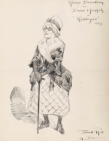 Rosina Brandram (neé Moult) (Rosina Brandram as Dame Hannah in Ruddigore 1887) NPG D43077