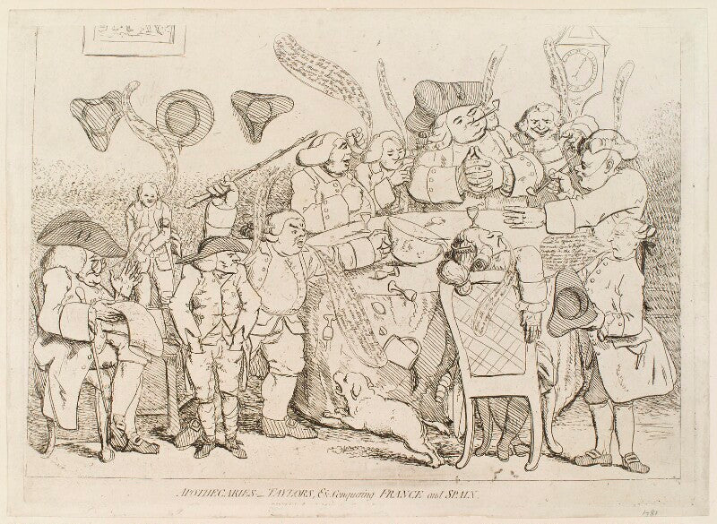 'apothecaries   taylors, &c. conquering france and spain' npg d12292