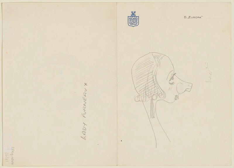 Unknown sitter on board the ocean liner 'europa' npg d3641b