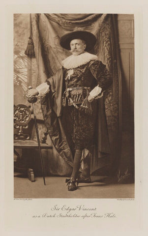 Edgar Vincent, Viscount d'Abernon as a Dutch Stadtholder after Frans Hals NPG Ax41084