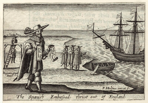 The Spanish Ambassador thrust out of England in in George Carleton's ''Thankful Remembrance of God's Mercie'' NPG D25932