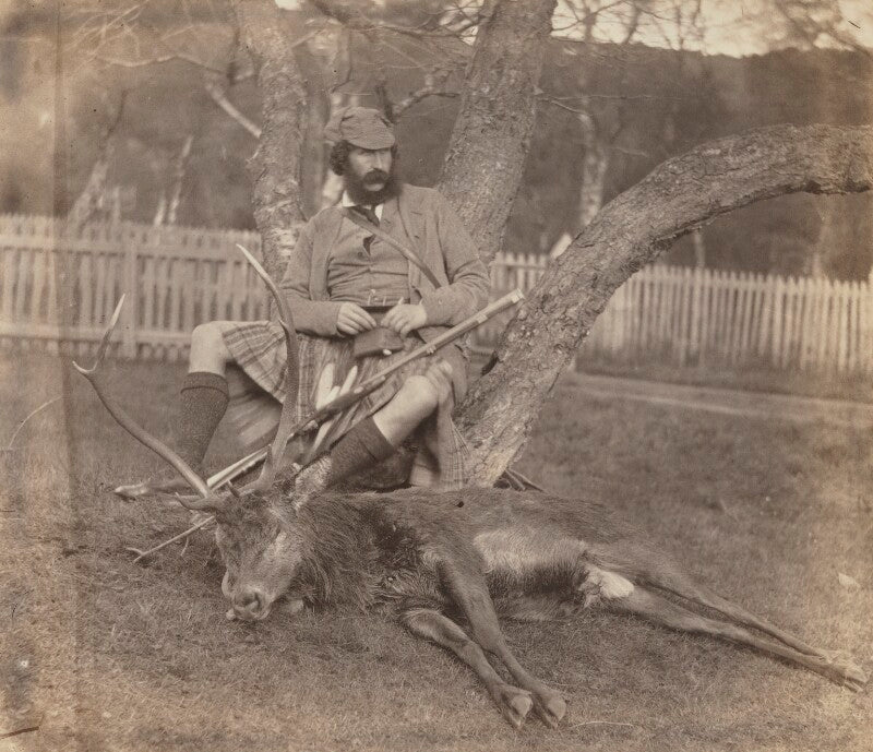 Mr macdonald and the stag shot by the prince in corrie buie on 5 october npg p22(23)