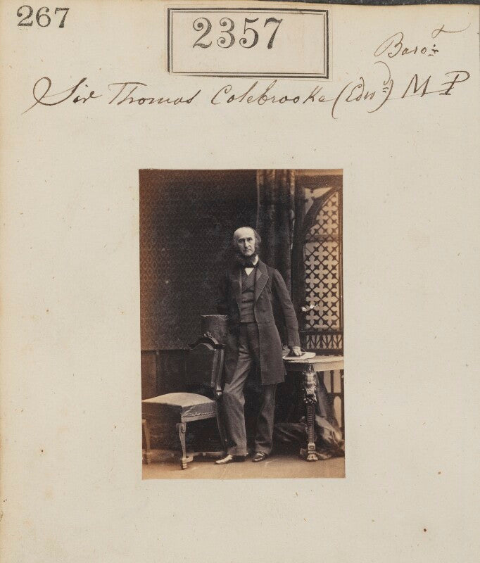 Sir thomas edward colebrooke, 4th bt npg ax51745