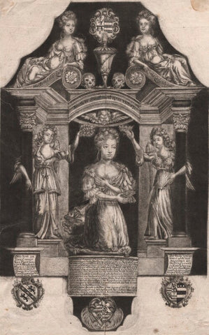 Grace (née Norton), Lady Gethin on tomb sculpture NPG D2392