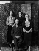 Sir William Henry Clark; Anne Elizabeth (née Monsell), Lady Clark; Elizabeth Diana Clark; Frances Elinor Fyfe (née Clark) NPG x151216
