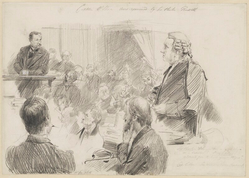 William henry o'shea; charles arthur russell, baron russell of killowen npg 2251