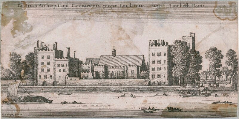 Palatium archiepiscopi cantuariensis propae londinum, vulgo lambeth house npg d18034