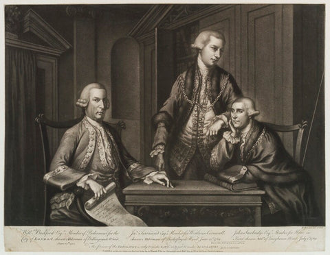 William Beckford; John Sawbridge; James Townsend NPG D19402