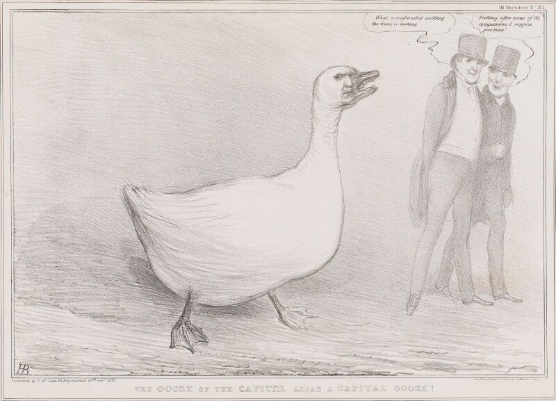 The goose of the capitol alias a capital goose! npg d41305