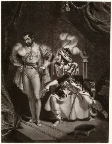 George Frederick Cooke as Richard III with an unknown actor as Buckingham NPG D36816