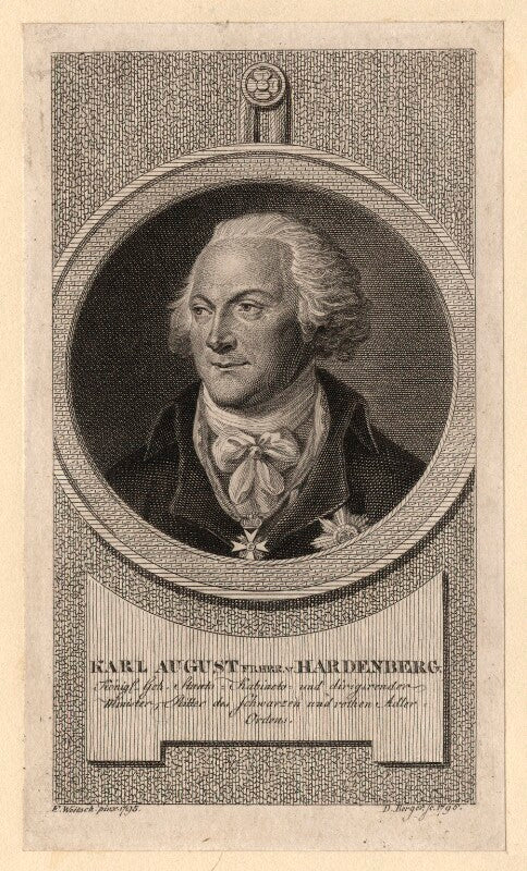 Karl august von hardenberg, prince of hardenberg npg d13722