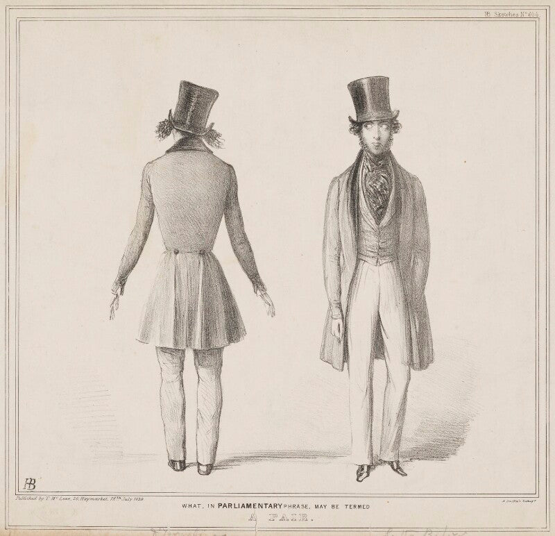 'what, in parliamentary phrase, may be termed a pair' npg d1239