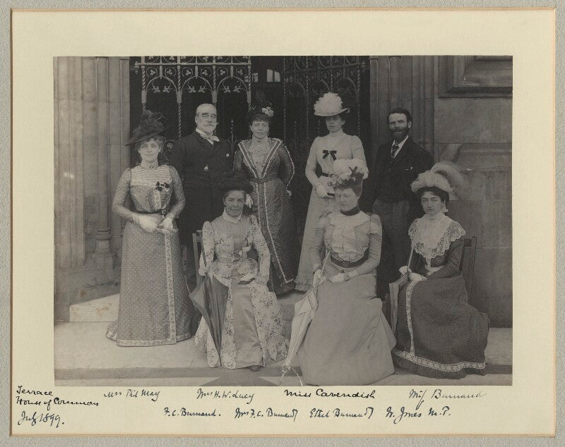 Group at the houses of parliament npg x32627