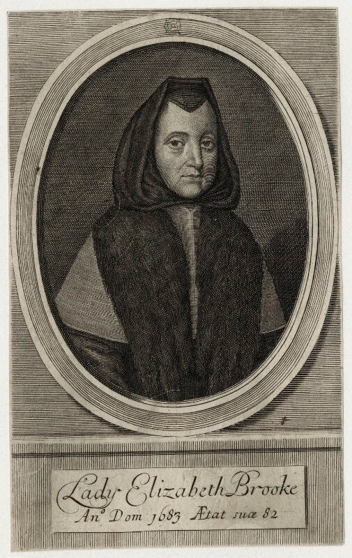 Elizabeth brooke (née colepeper), lady brooke npg d30564