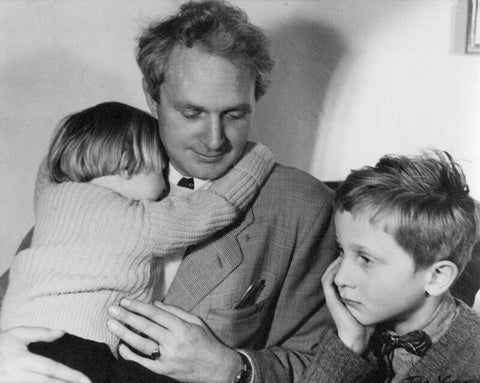 Stephen Spender with his two children Lizzie and Matthew NPG x13799