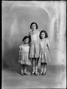 Hon. Gloria Mary Bearman (née Curzon); Hon. Anne Mildred Willson (née Curzon); Hon. Juliana Eveline Roberts (née Curzon) NPG x153568
