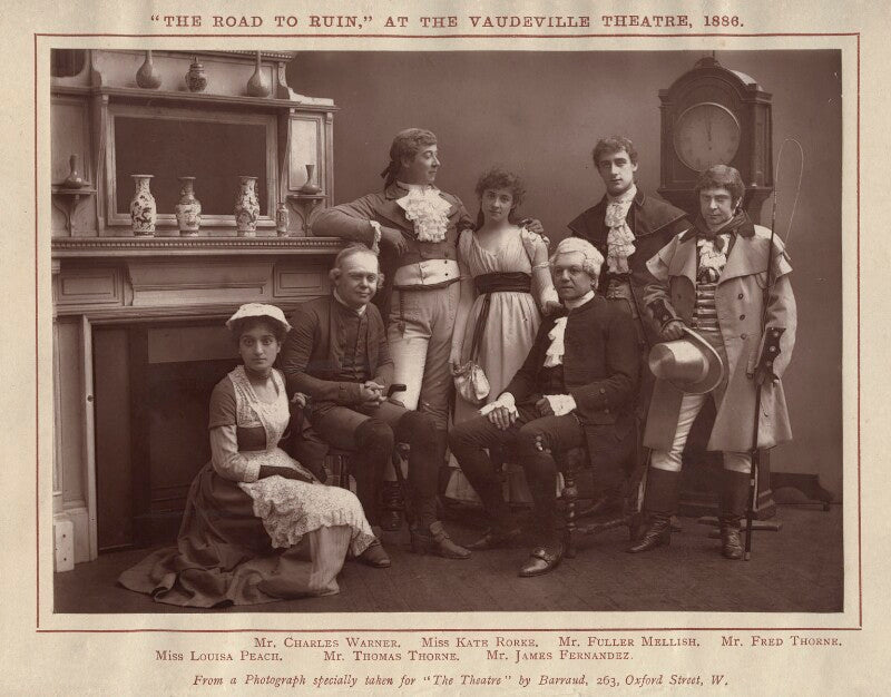 '"the road to ruin," at the vaudeville theatre, 1886' npg x9394