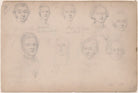 Mr Meredith; possibly J. Coste; Mrs Perry; Mr Baltho; Mrs Scott; Mrs Baltho and three unknown sitters NPG D23313(71)