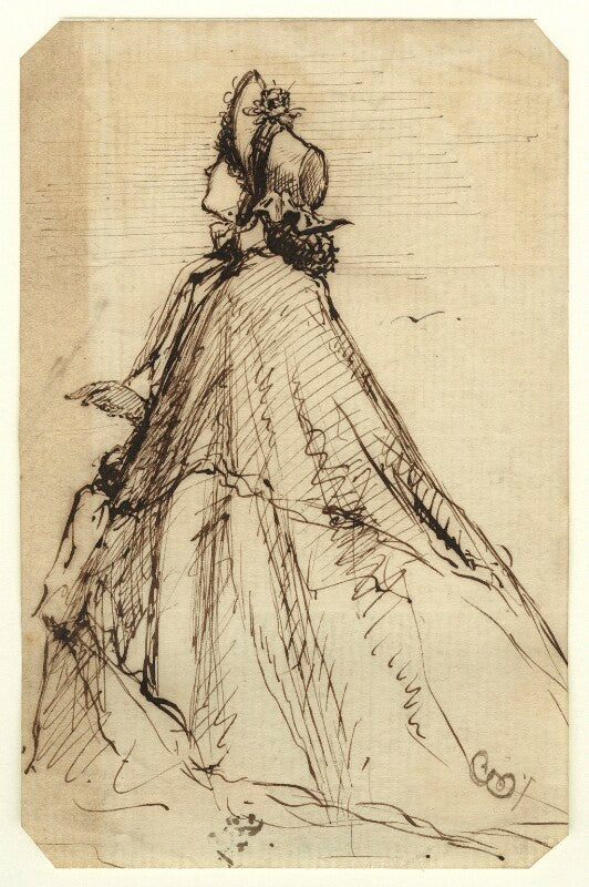 Figure study of an unknown woman npg d23223
