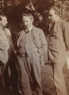 Oliver Strachey; G.E. Moore; John Maynard Keynes, Baron Keynes NPG Ax160965