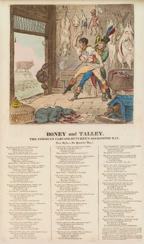 'Boney and Talley' (Napoléon Bonaparte; Charles Maurice de Talleyrand-Périgord, Prince de Benevento) NPG D13101