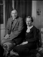 Hubert Trench Crane; Hon. (Helen Christina) Joanna Crane (née Douglas) NPG x151898