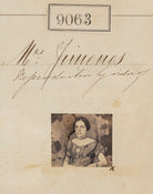 Unknown woman ('Reproduction by order of Mrs Jimenes[?]') NPG Ax58886