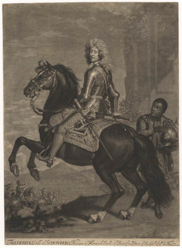 Frederick herman de schomberg, 1st duke of schomberg and an unknown boy npg d5916