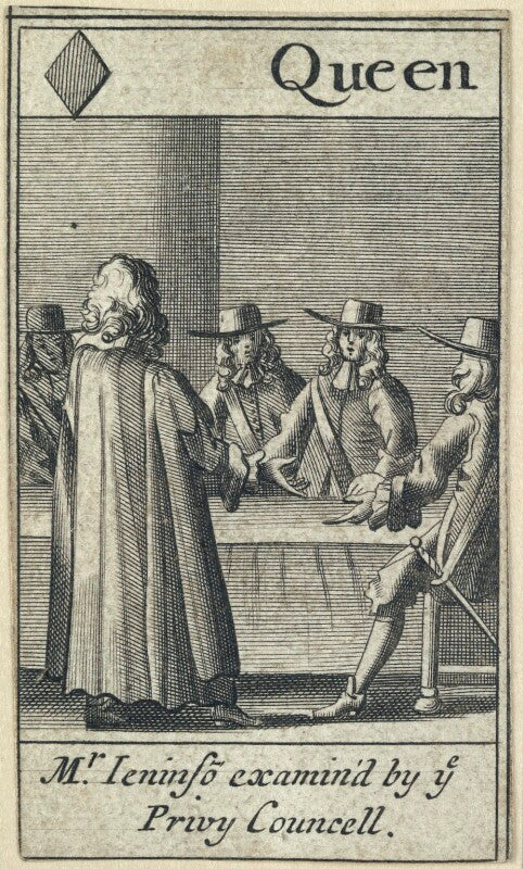 'mr jeninso examin'd by ye privy councell' (robert jenison) npg d23011(b)