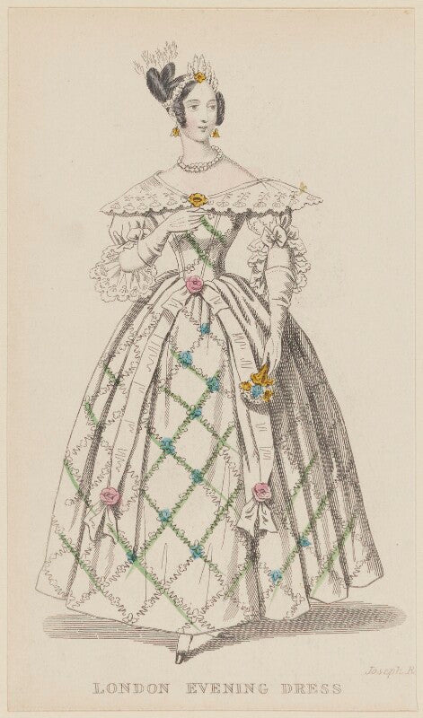 'london evening dress', august 1836 npg d47697