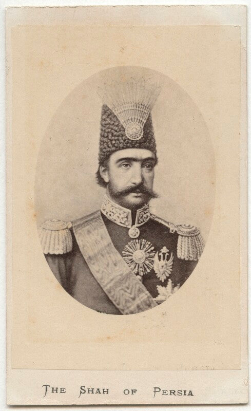 Nasser al din, shah of persia npg ax28414