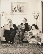 Alfred Hitchcock; Alma Reville; Patricia ('Pat') Hitchcock O'Connell NPG x194380