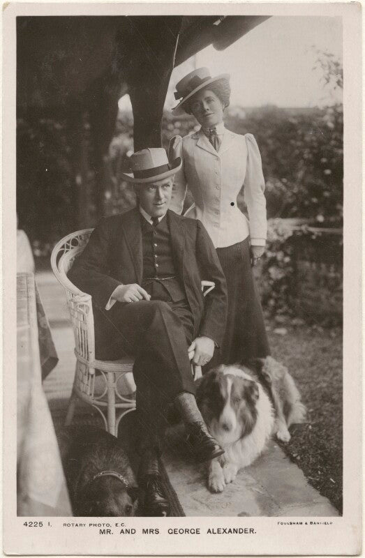 Sir george alexander (george samson); florence jane (née théleur), lady alexander npg x201000