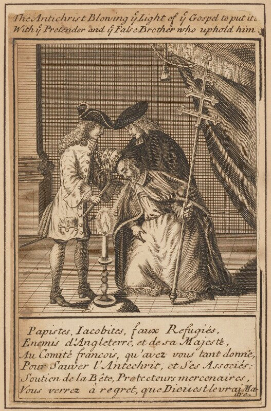 Prince james francis edward stuart with the pope and a jesuit npg d34698