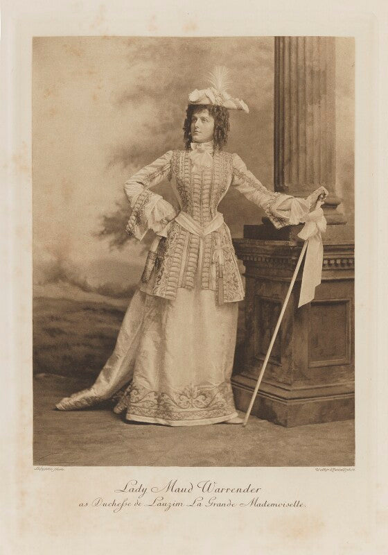Lady ethel maud warrender (née ashley cooper) as duchesse de lauzun, la grande mademoiselle npg ax41285