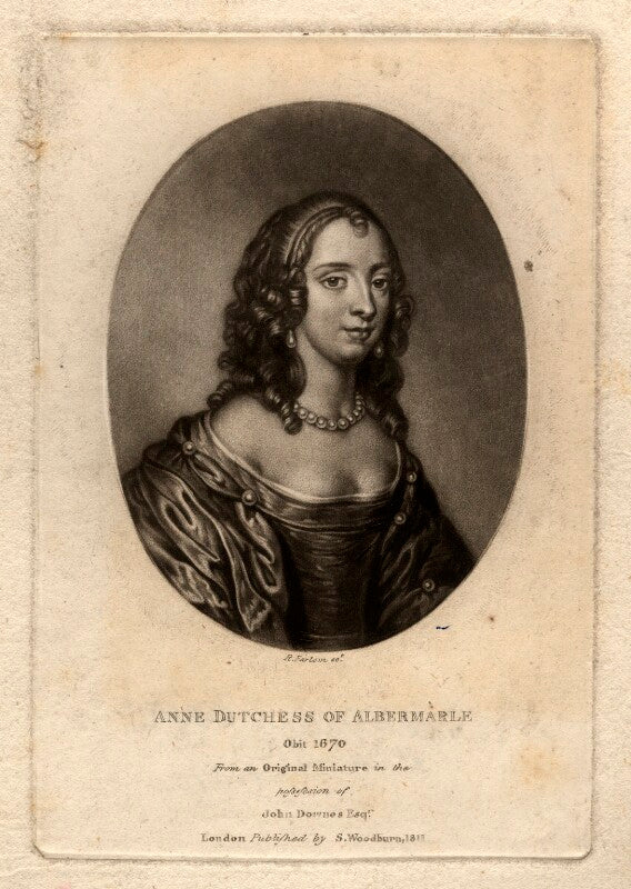 Anne monck (née clarges), duchess of albemarle npg d322