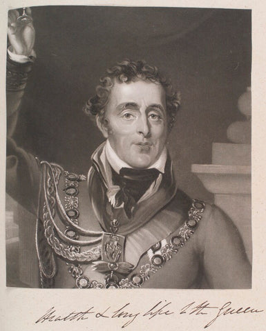 Arthur Wellesley, 1st Duke of Wellington ('Health and long life to the King') NPG D11380