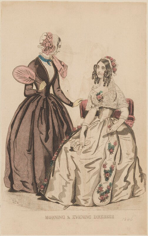 'morning and evening dresses', march 1845 npg d47957