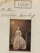 Hon. Caroline Elizabeth Molyneux (née Lawley) NPG Ax64463