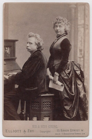 Edvard Grieg; Nina Grieg (née Hagerup) NPG x197956