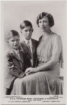 Hon. Gerald David Lascelles; George Lascelles, 7th Earl of Harewood; Princess Mary, Countess of Harewood NPG x17404