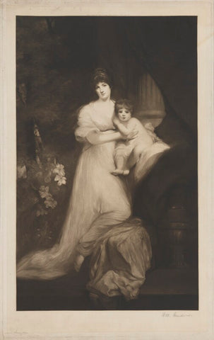 Jane Elizabeth Harley (née Scott), Countess of Oxford; Jane Elizabeth Bickersteth (née Harley), Lady Langdale NPG D39490