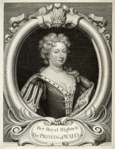 Caroline Wilhelmina of Brandenburg-Ansbach when Princess of Wales NPG D18166