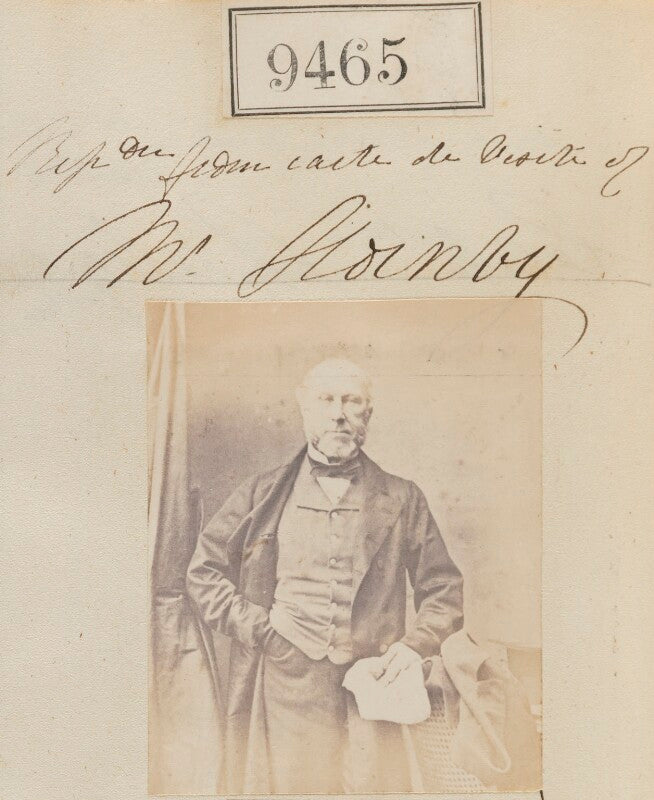 Mr hornby ('reproduction from carte de visite of mr hornby') npg ax59272